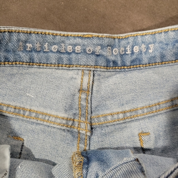 Articles of Society Womens Hi Rise Ziggy Denim Cut Off Shorts SZ 29 - Picture 4 of 7